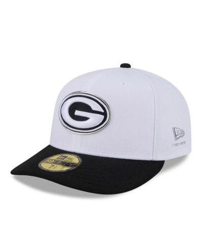 New Era Men's White/Black Green Bay Packers 2026 NFL Draft Pre-Curved 59FIFTY Fitted Hat