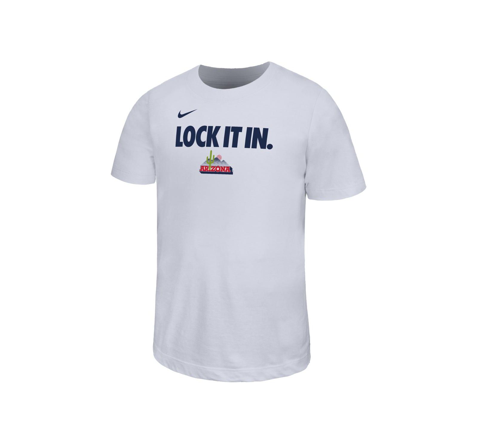 Nike Big Boys and Girls White Arizona Wildcats 2026 On-Court Bench Legend Dri-FIT T-Shirt