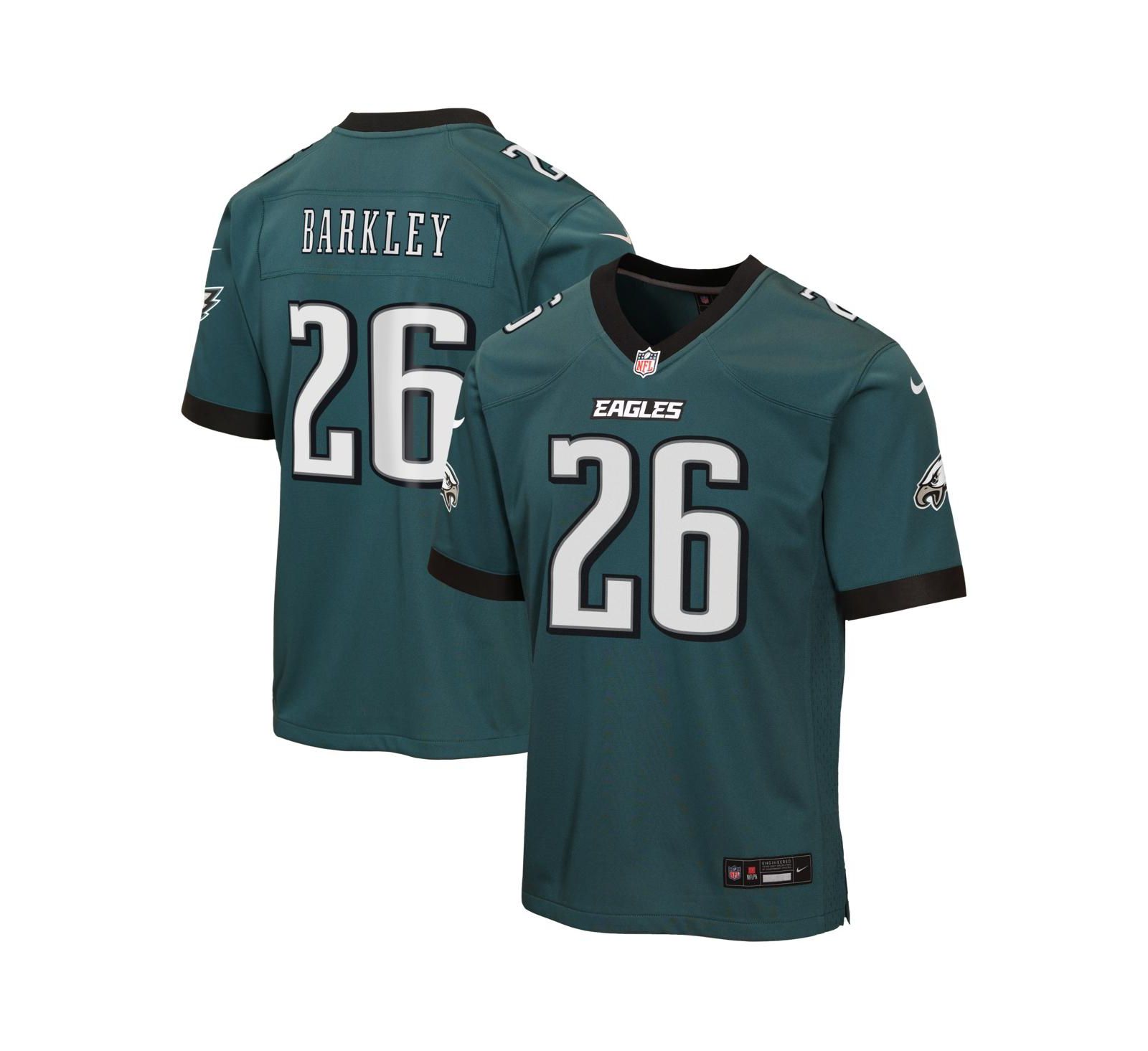 Джерси Nike для мальчиков и девочек Saquon Barkley Philadelphia Eagles