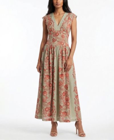 Женское платье Taylor V-Neck Floral Print A-Line