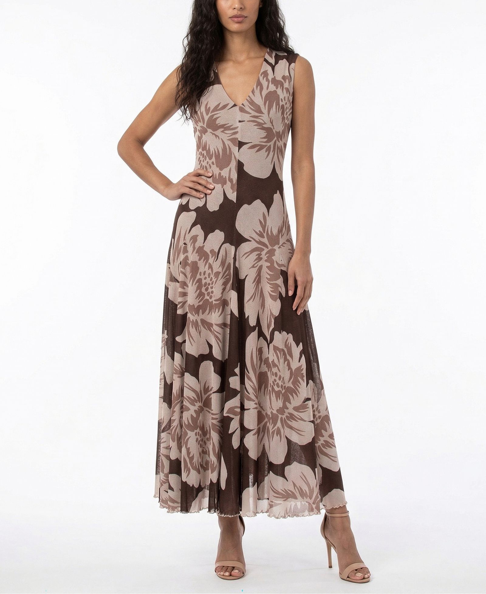 Платье Women's V-Neck Floral Stretch Knit от Taylor
