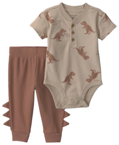 Carter's Детский комплект из боди и брюк с динозавром, 2-piece set