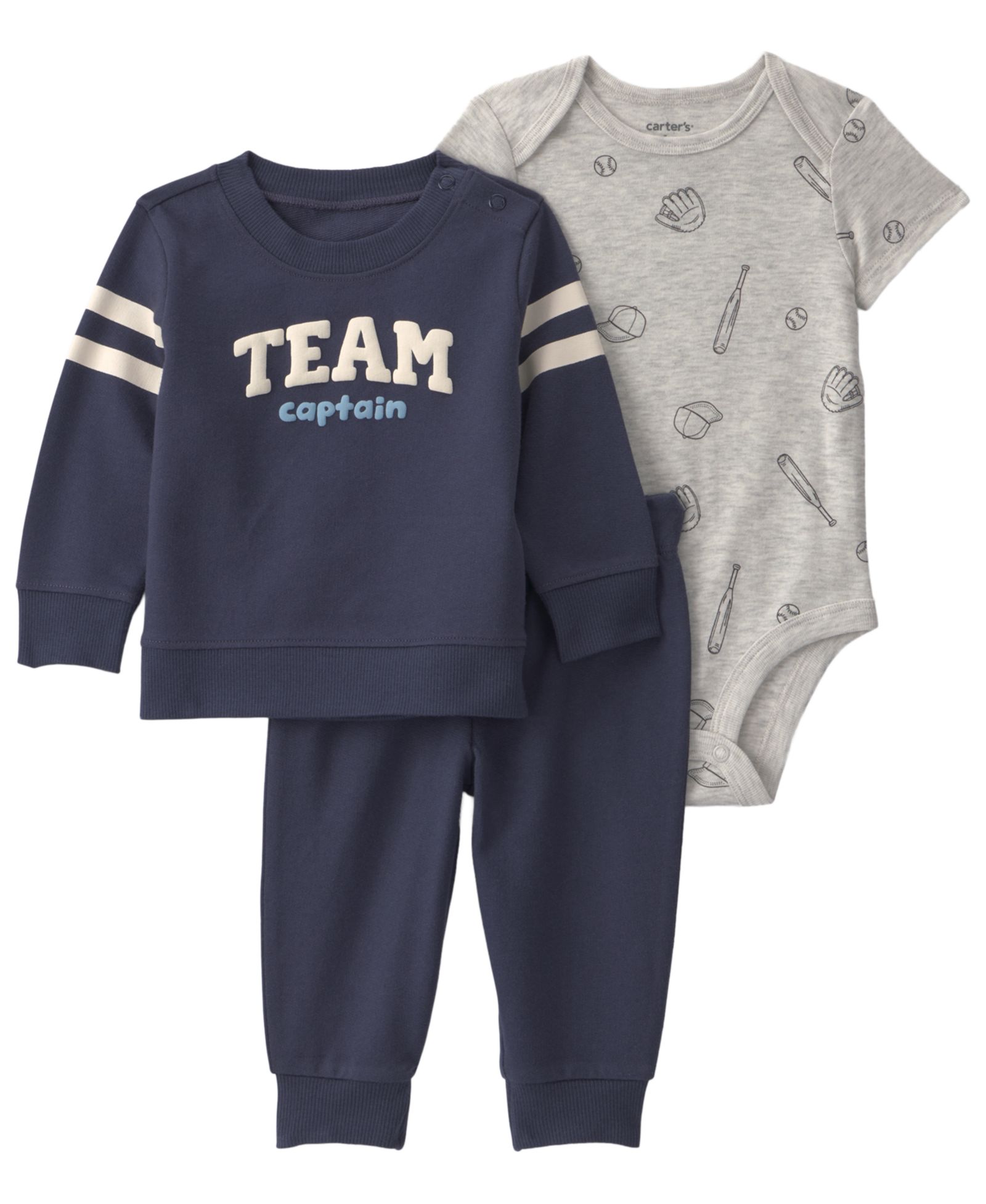 Carter's Детский набор из 3-Piece: свитшот, боди и брюки Sports French Terry