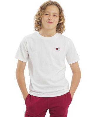 Champion Boys' 8-20 C-Patch Logo Short-Sleeve T-Shirt