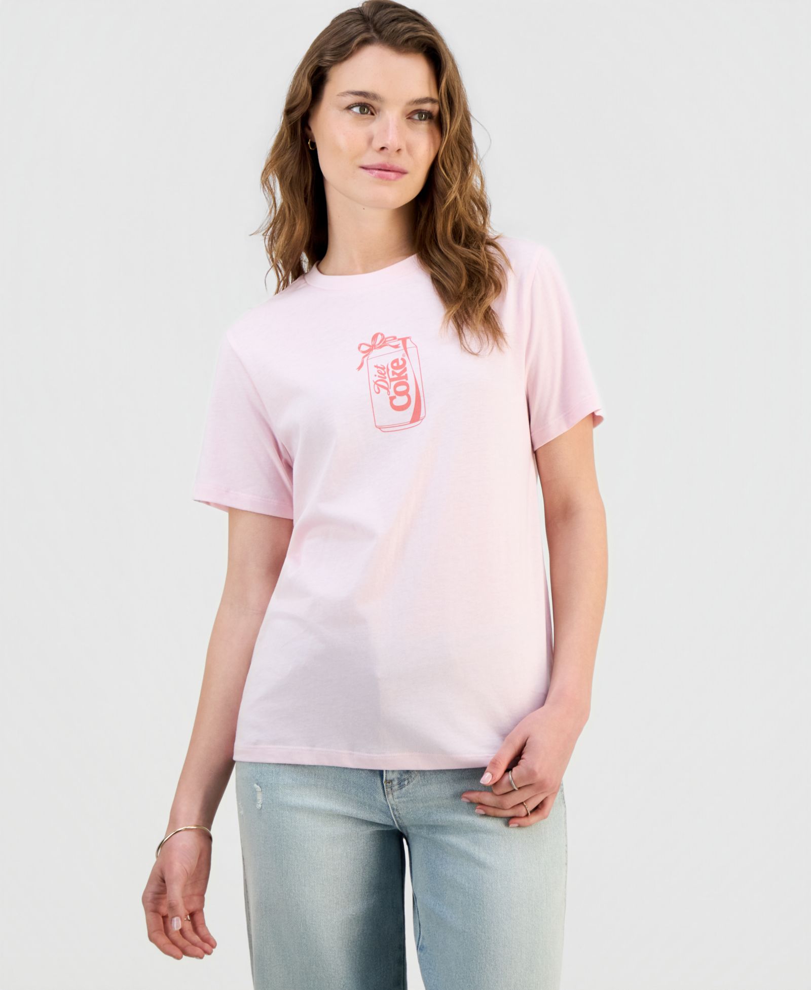 Grayson Threads, The Label Juniors' Diet Coke Bow Graphic-Print Tee