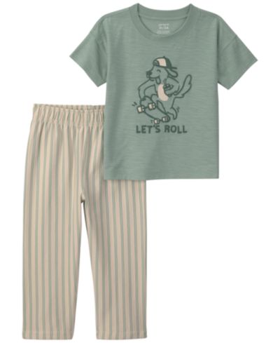 Комплект Carter's для малышей Skateboard Short-Sleeve Top and Pant