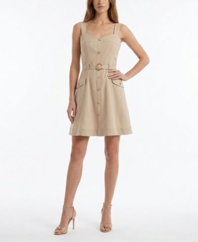 Taylor Women's A-Line Sweetheart Neck Belted Dress