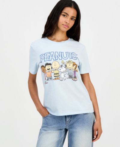 Peanuts Juniors' Friends Graphic-Print Crewneck Tee