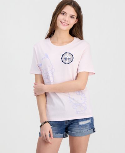 Love Tribe Juniors' Hello Kitty Pochacco Crewneck Tee