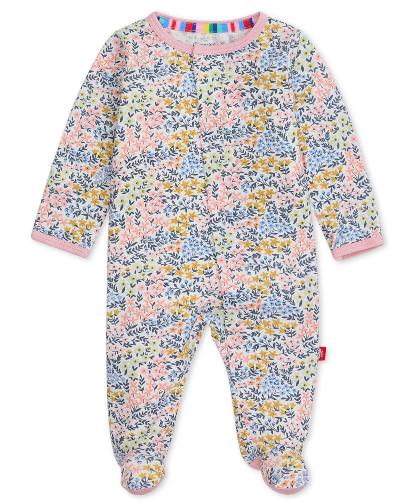 Детский комбинезон Magnetic Me Chelsea Ruffle Footie с длинным рукавом
