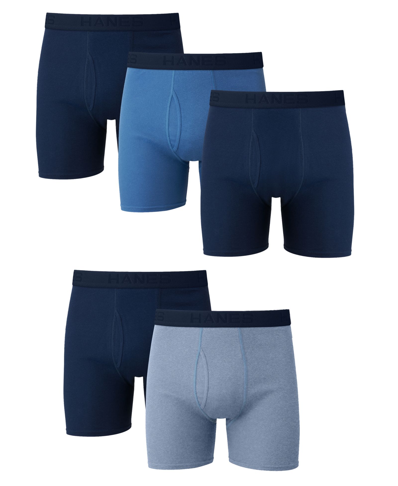 Мужские боксеры-брифы Hanes Ultimate Stretch-Fit, 5 шт