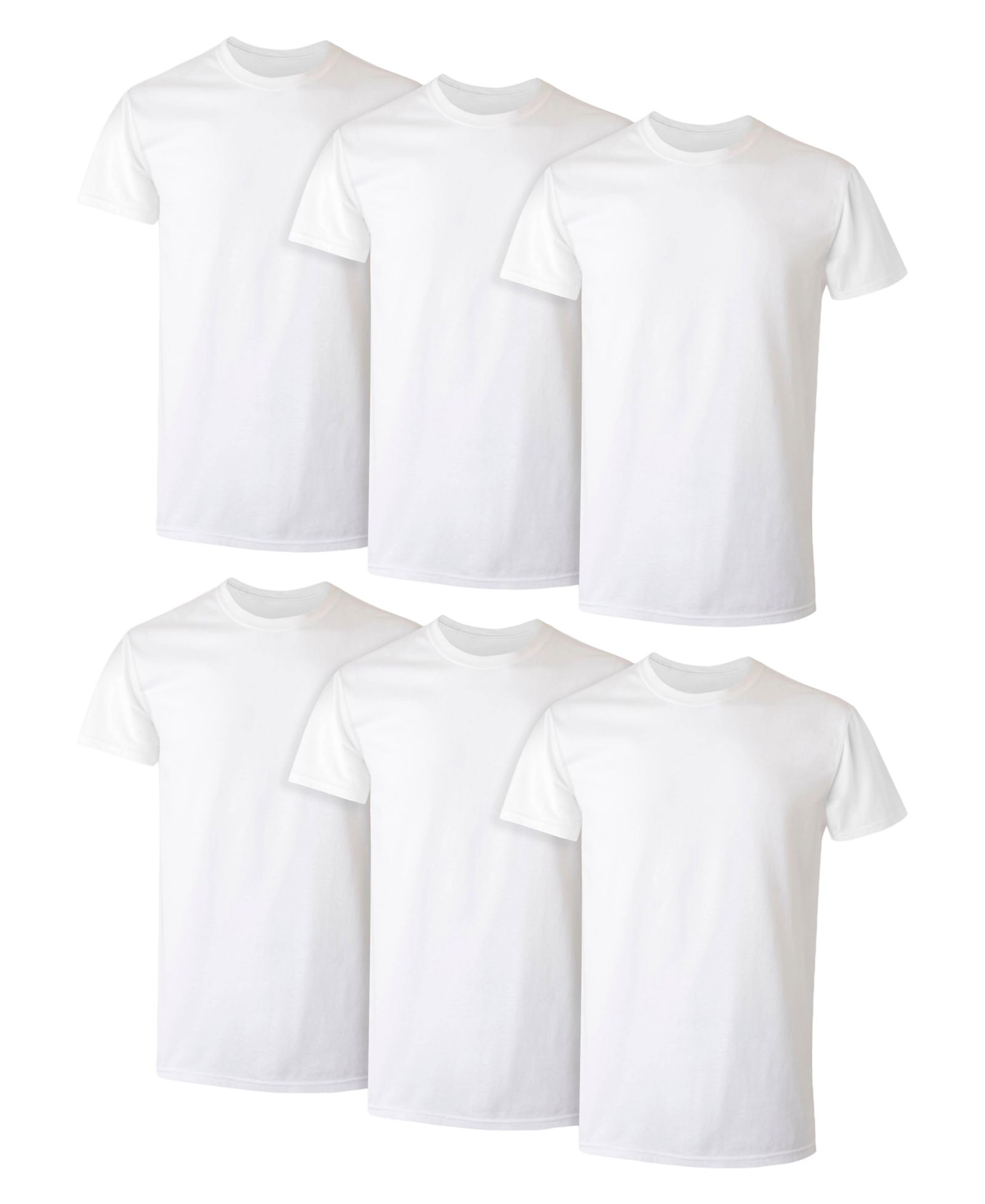 Hanes Men's Ultimate Crewneck Undershirts, 6-Pack