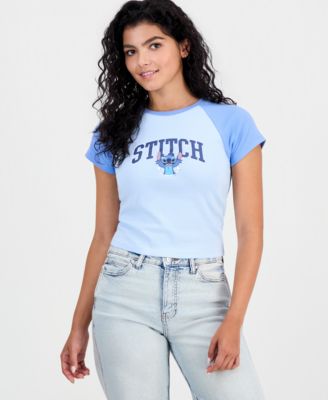 Disney Juniors' Stitch футболка raglan ribbed crewneck