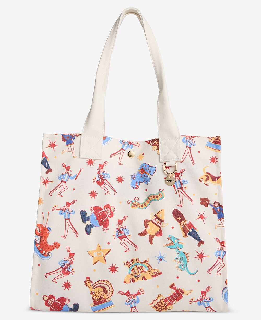 Macy's 100th Thanksgiving Day Parade Character-Print Canvas Tote Bag, Macy's Exclusive