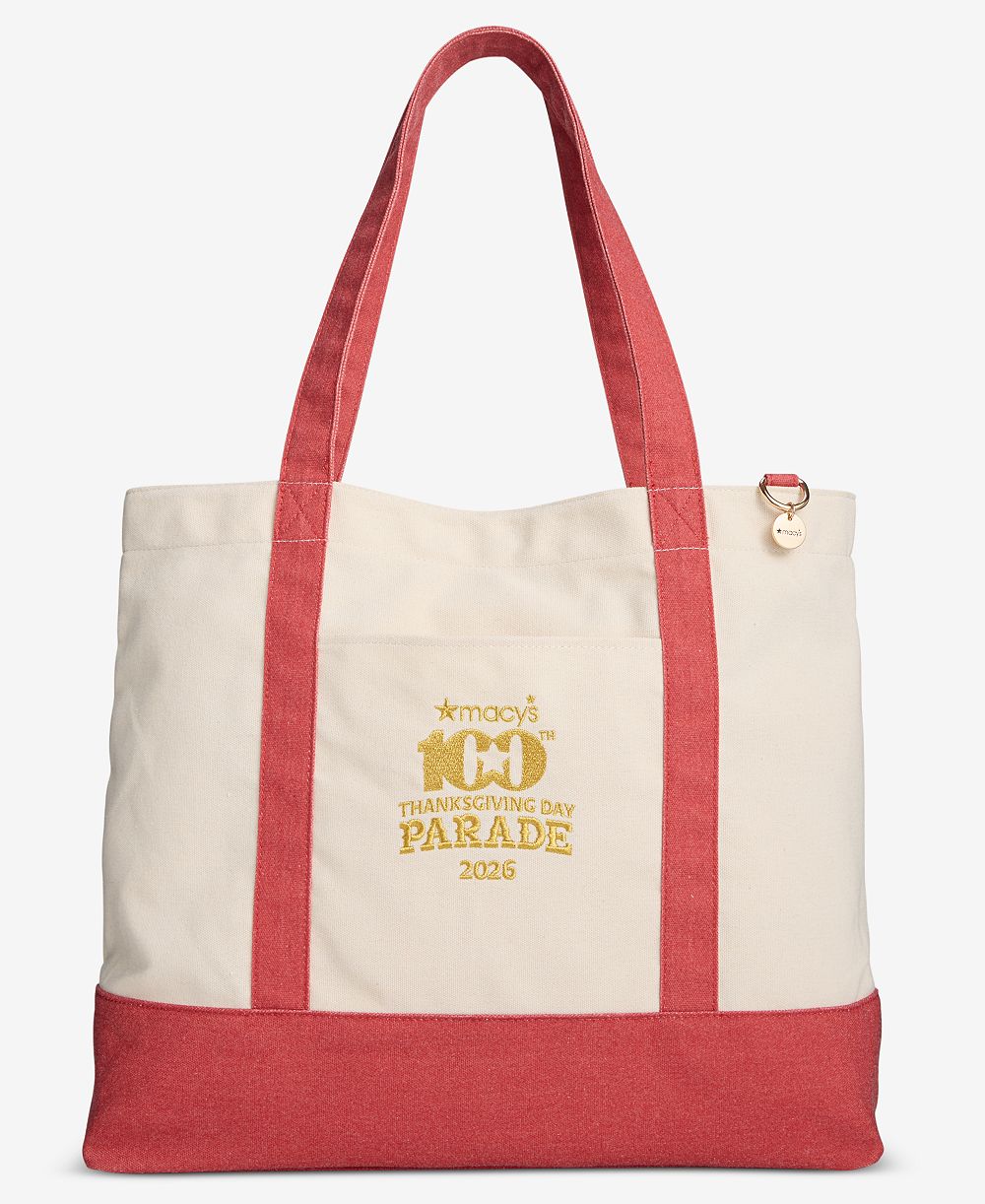 Macy's 100th Thanksgiving Day Parade Large Canvas Tote Bag, Macy's Exclusive