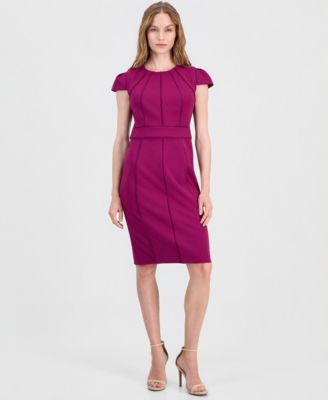 Anne Klein Petite Jewel Neck Sheath Dress
