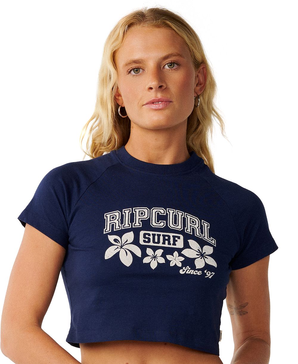 Rip Curl Женская хлопковая футболка Retro Swell Cotton Crewneck Baby