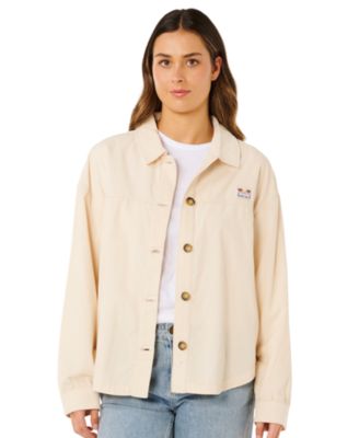 Женская куртка Rip Curl Keepsakes из вареного хлопка с пуговицами