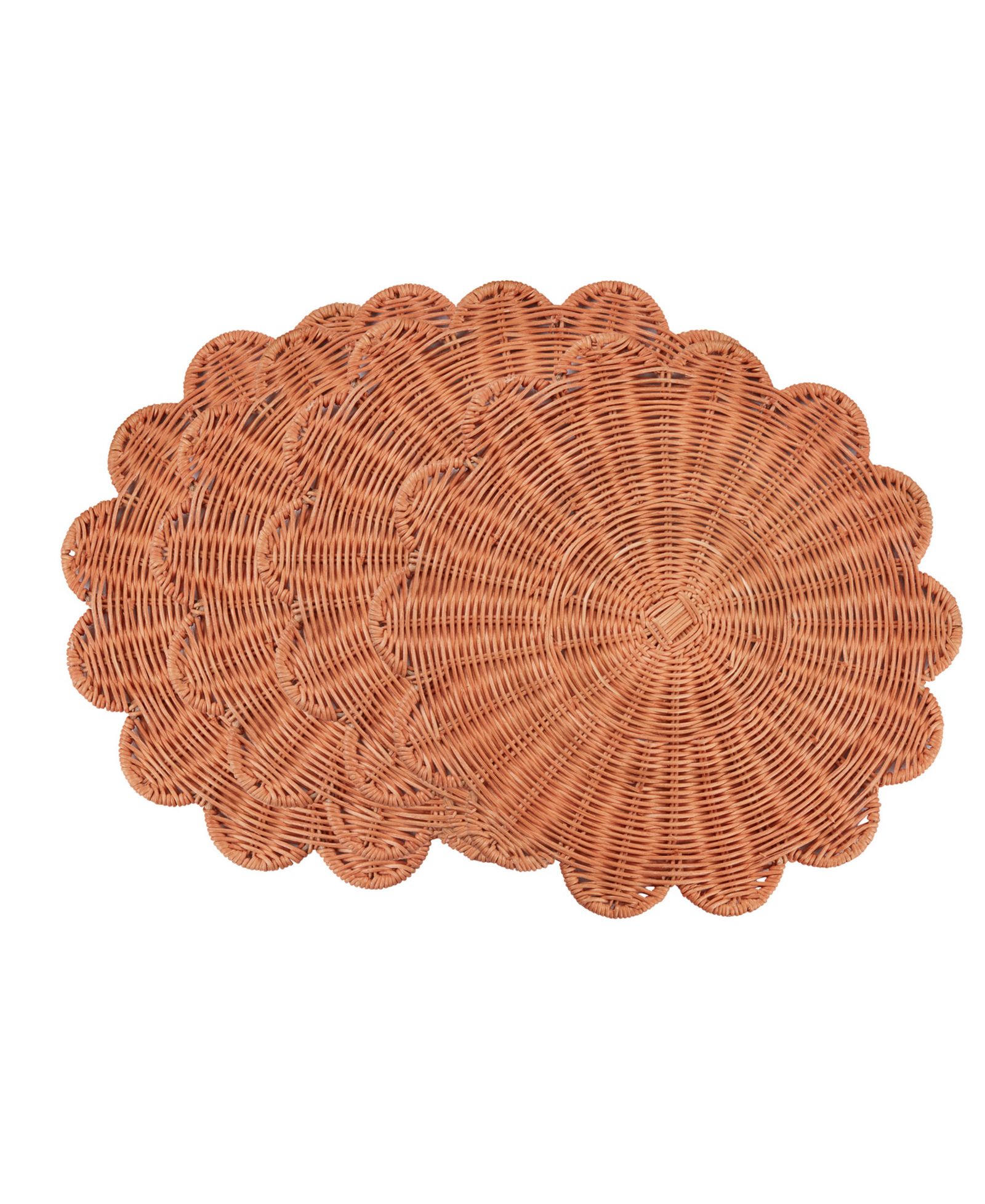 Подставки под тарелки Saro Lifestyle Woven Rattan 4-Piece