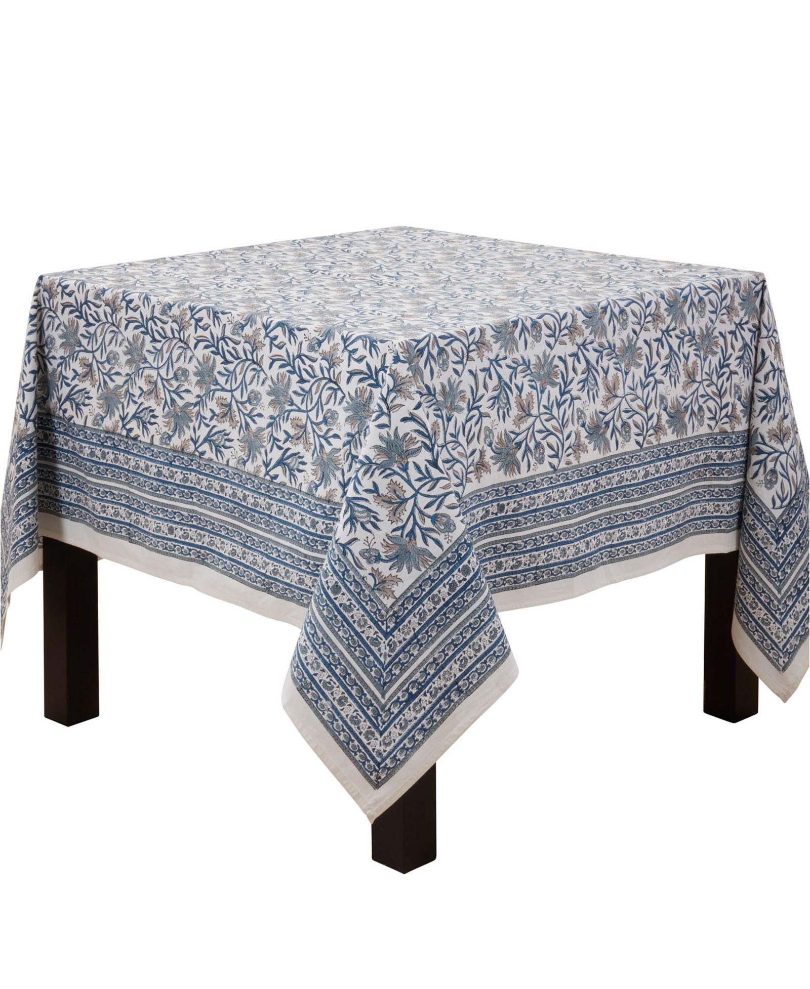 Хлопковая скатерть Saro Lifestyle Floral 70" x 70"