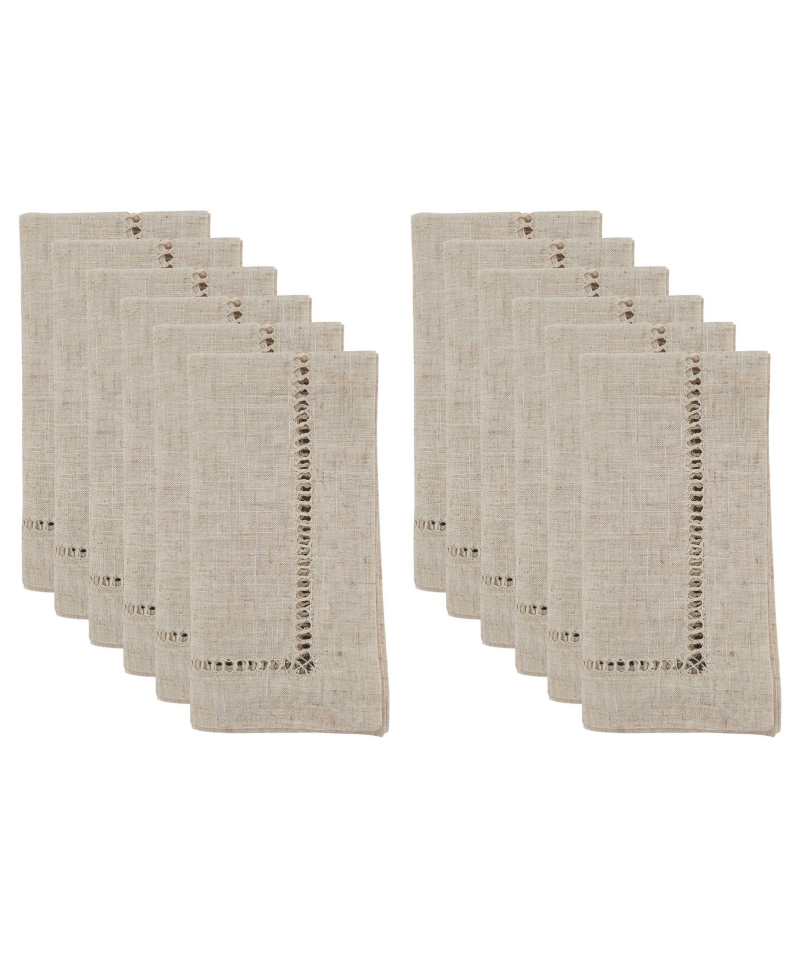 Saro Lifestyle Stitched Border Decorative Napkin, 18" x 18"