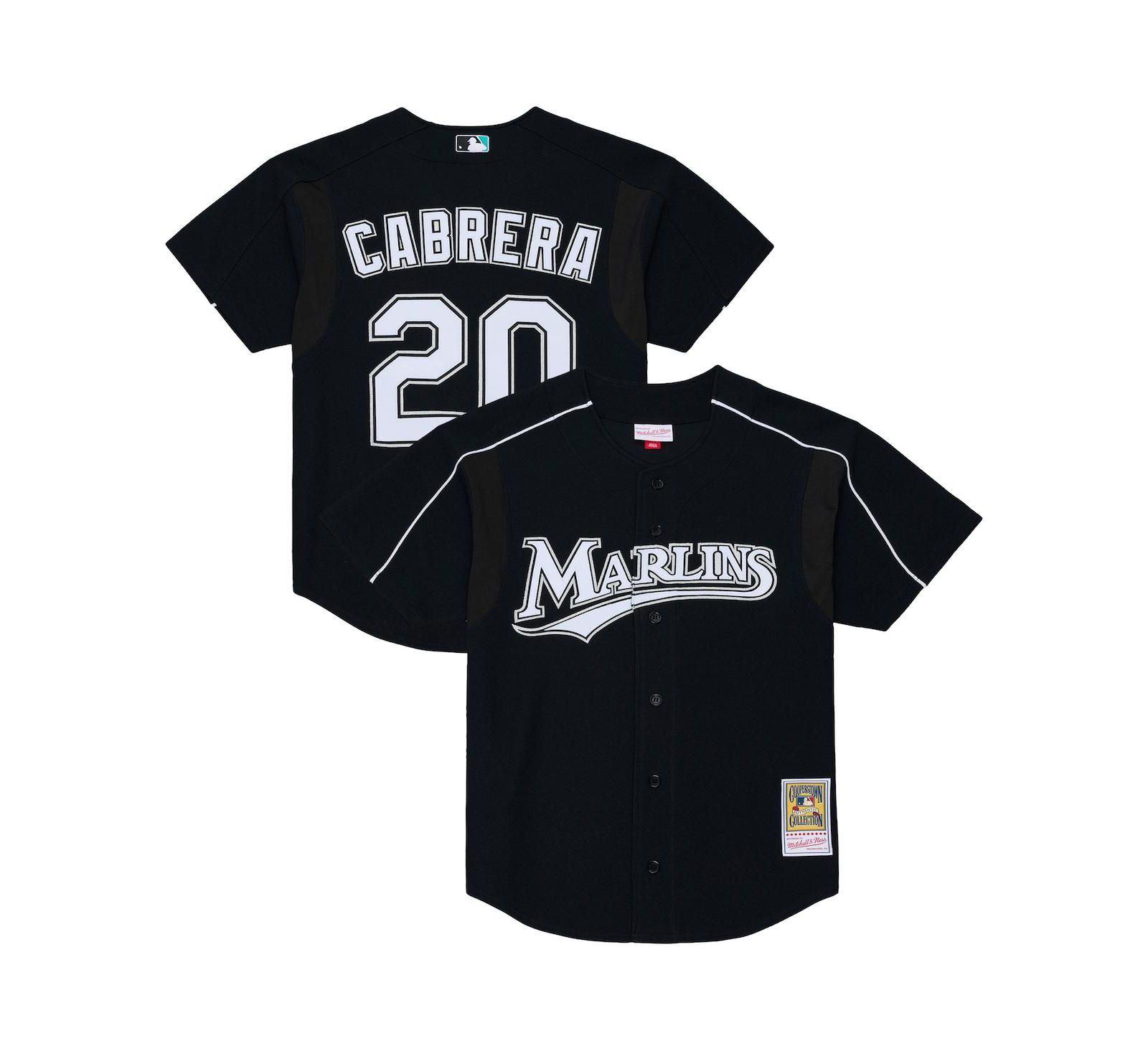 Mitchell & Ness Мужская джерси Miguel Cabrera Florida Marlins 2003 Cooperstown Mesh