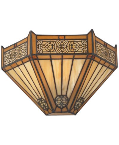 Настенное бра Robert Louis Tiffany Stratford 7 1/2"H Mission Art Glass