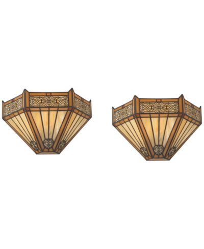 Настенный светильник Robert Louis Tiffany Stratford 7 1/2"H Art Glass (комплект из 2 шт.)