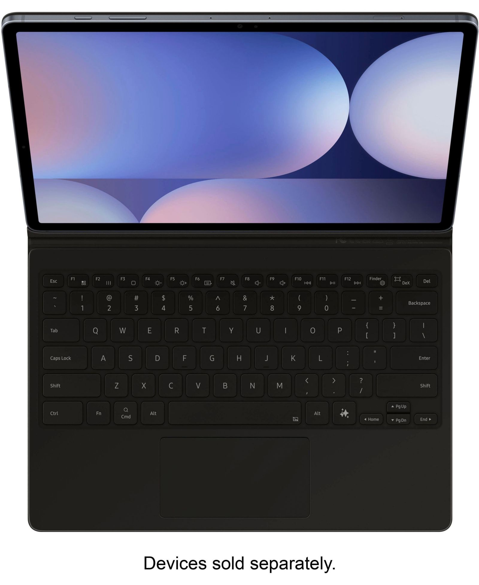 Samsung Ef-DX825UBEGUJ Detachable Adjustable-Stand Book Cover Keyboard Case for Galaxy Tab S10+