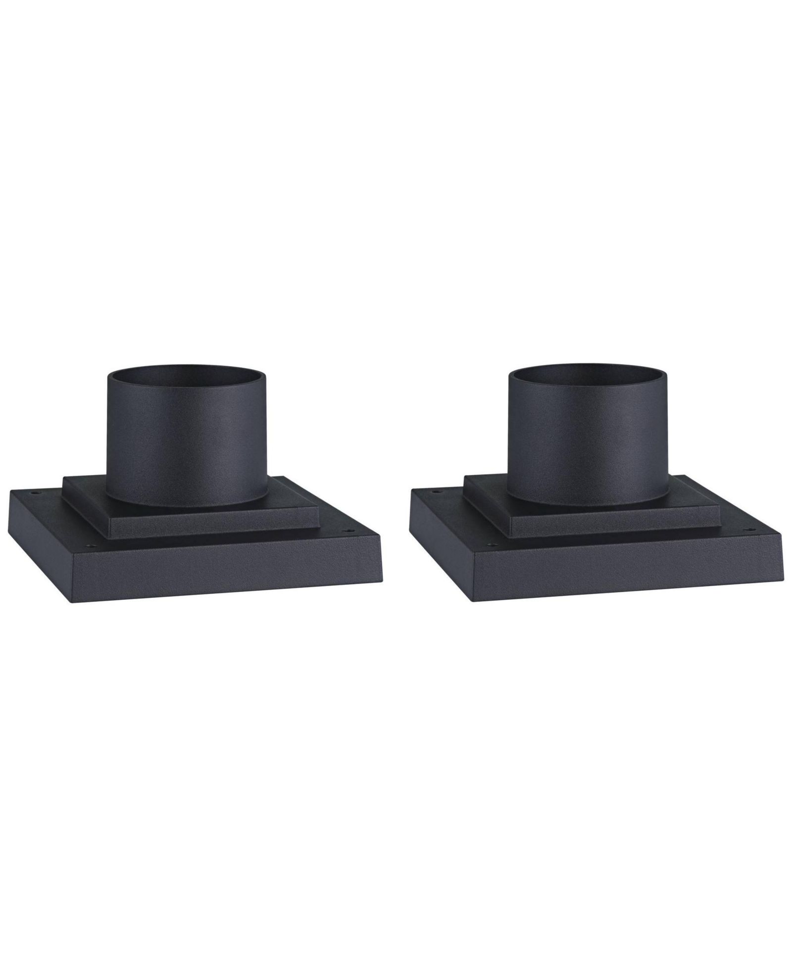John Timberland 5 Wide x 3 High Modern Post Light Mount Adapter Porch House Exterior Set of 2 Weatherproof Metal