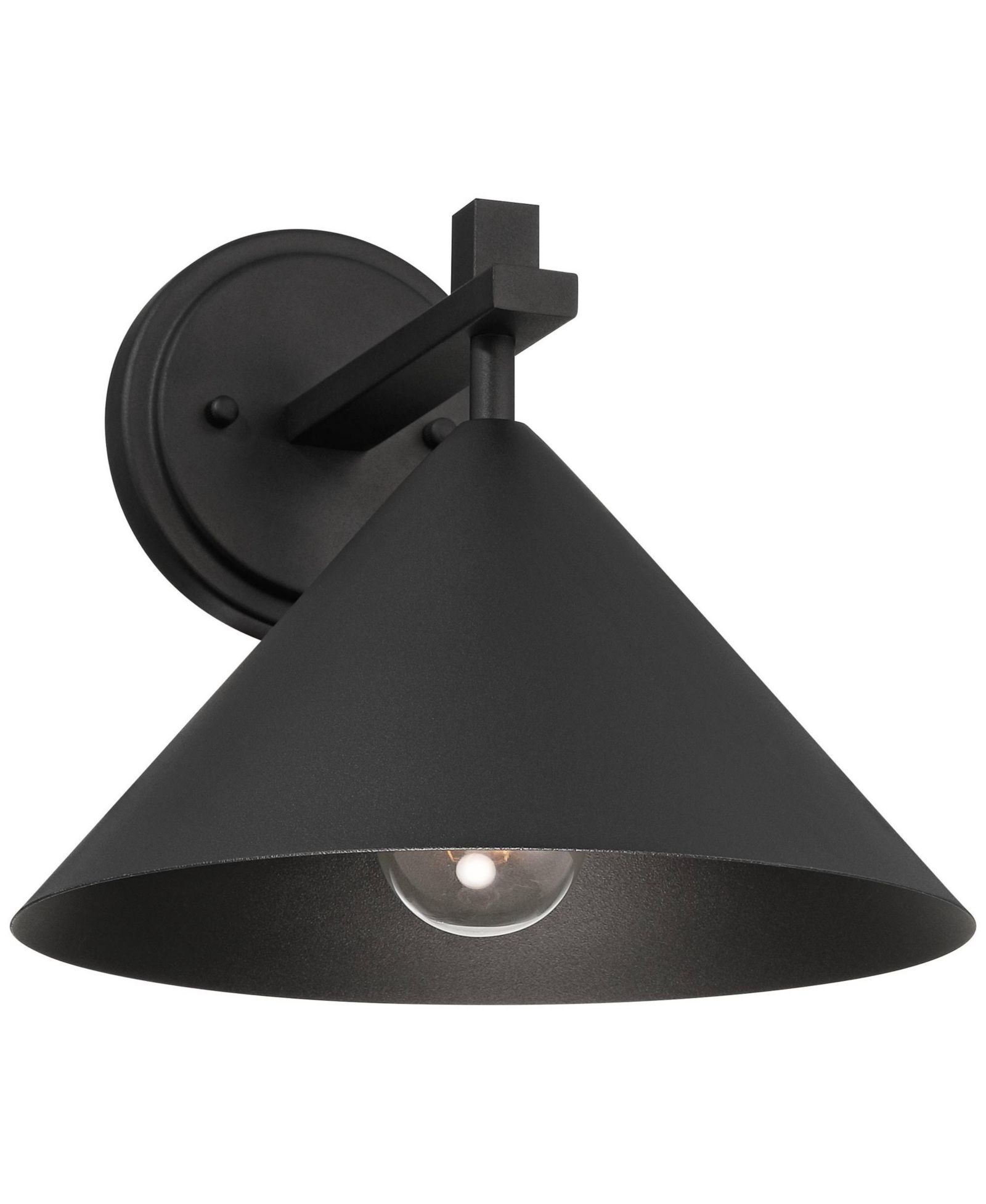 John Timberland Apex 9  High Modern Outdoor Wall Light Fixture Mount Porch House Dark Sky Textured Finish Metal