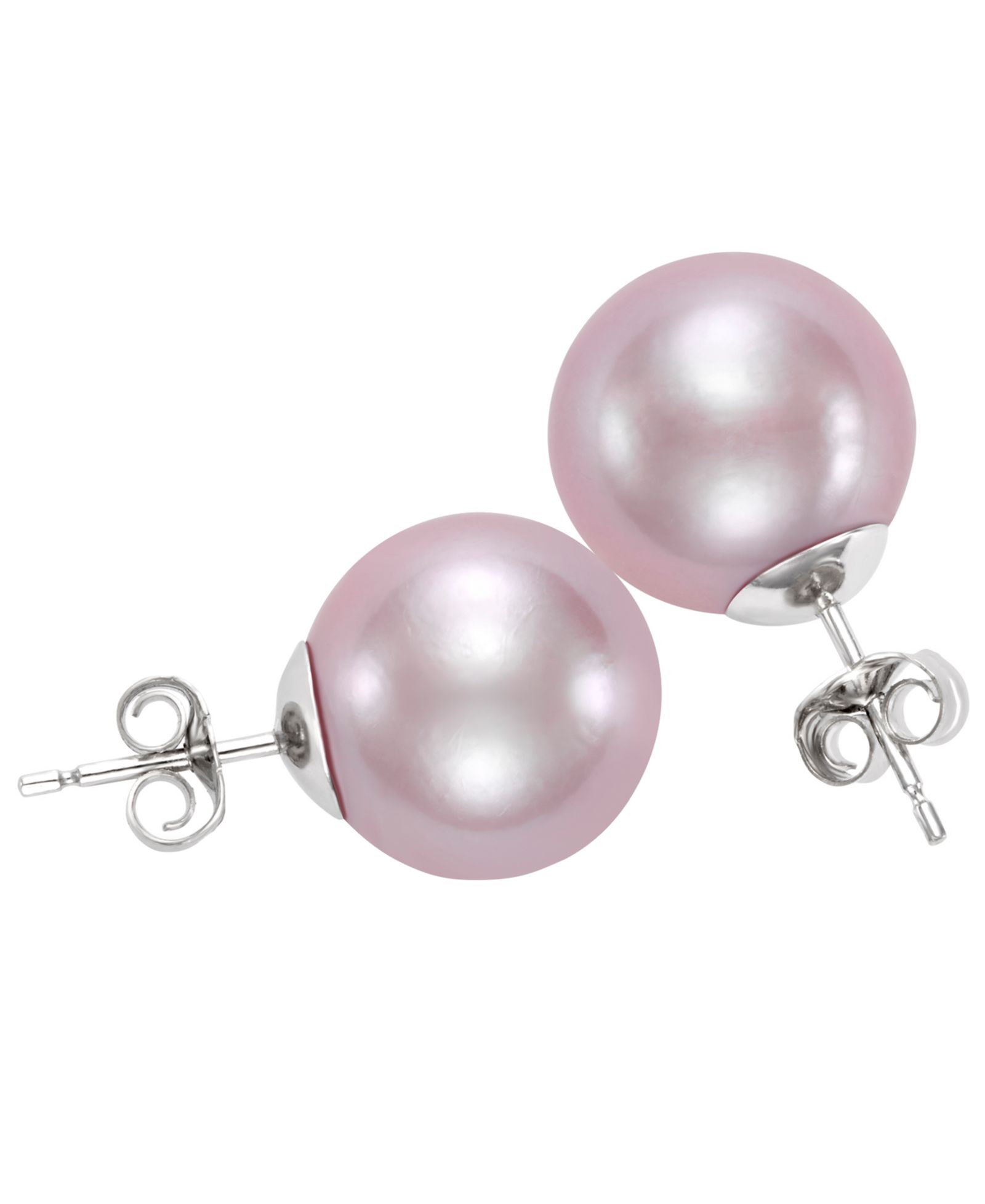 Серьги-гвоздики Macy's Cultured Freshwater Pearl (11-12mm) Sterling Silver