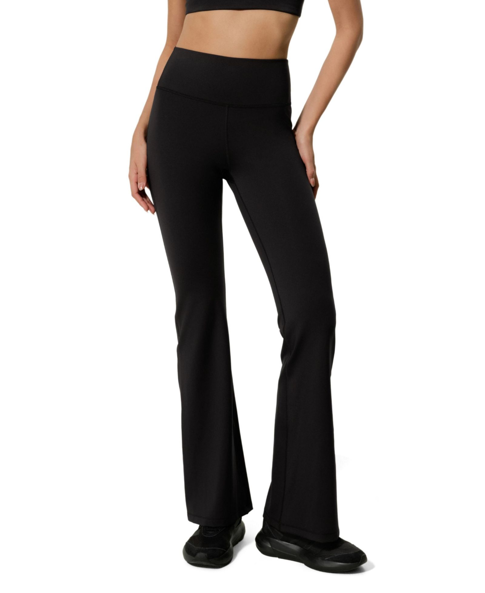 LILYSILK Women's Contour High Rise Flared Drape Flow Leggings