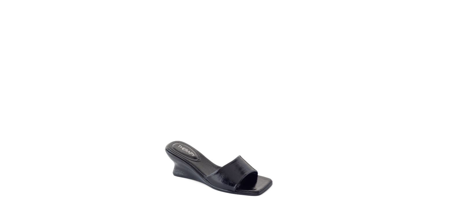 Therapy Australia Women's Lafayette Square-Toe Wedge Slide Sandal