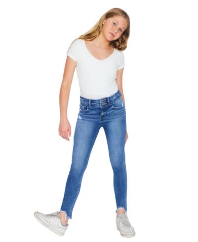 Kancan Big Girls Bunnie High Rise Ankle Skinny Jeans