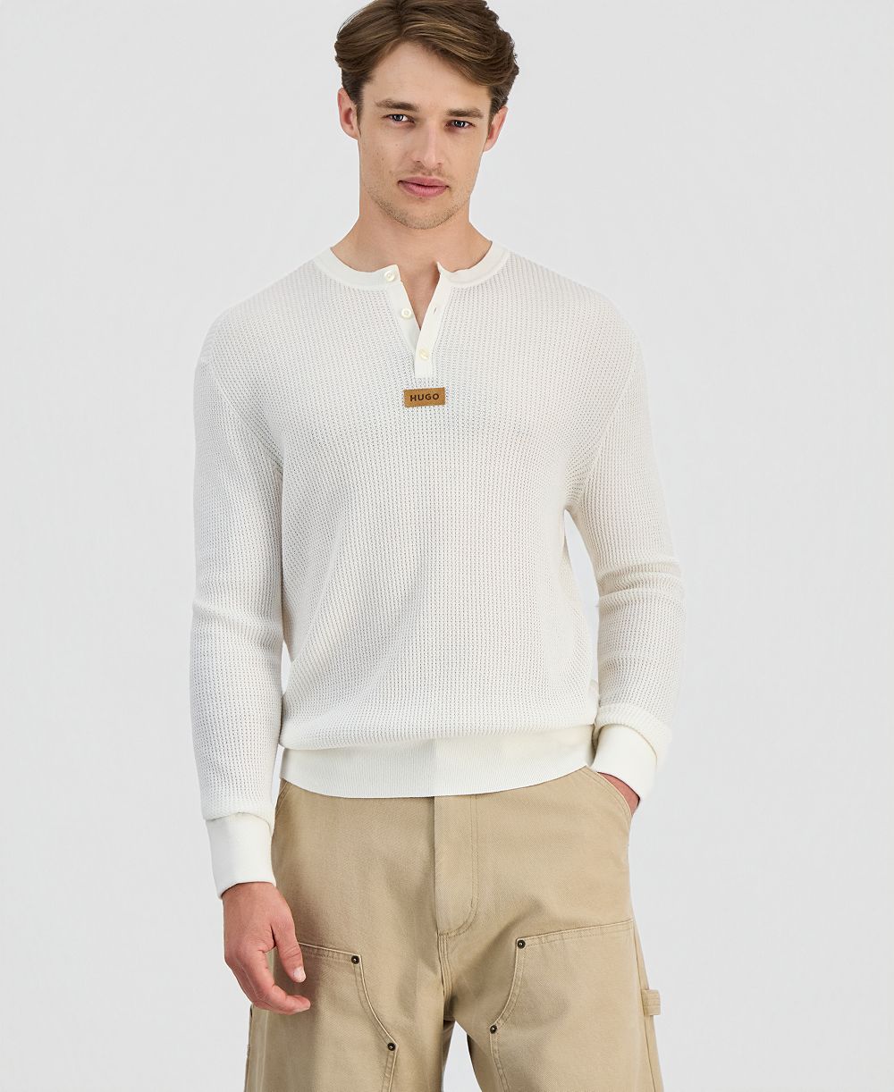 HUGO by Hugo Boss Men's Sranger Henley Sweatshirt