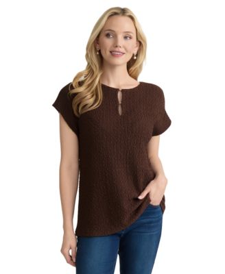 Вязаный топ Jones New York Petite Cobble Texture