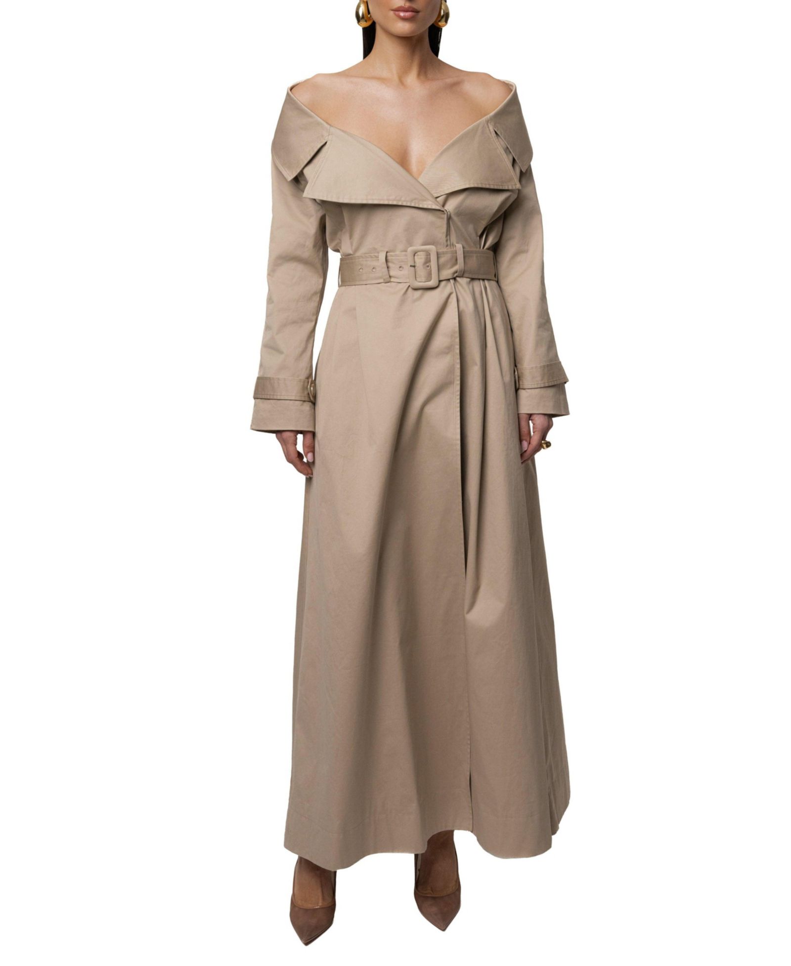 Женский тренч JLUXLABEL Soft Authority