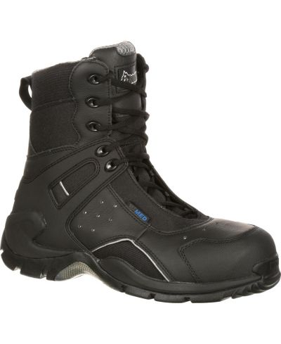 ROCKY Мужские 1st Med Carbon Fiber Toe Puncture-Resistant Side-Zip Waterproof Public Service Boot