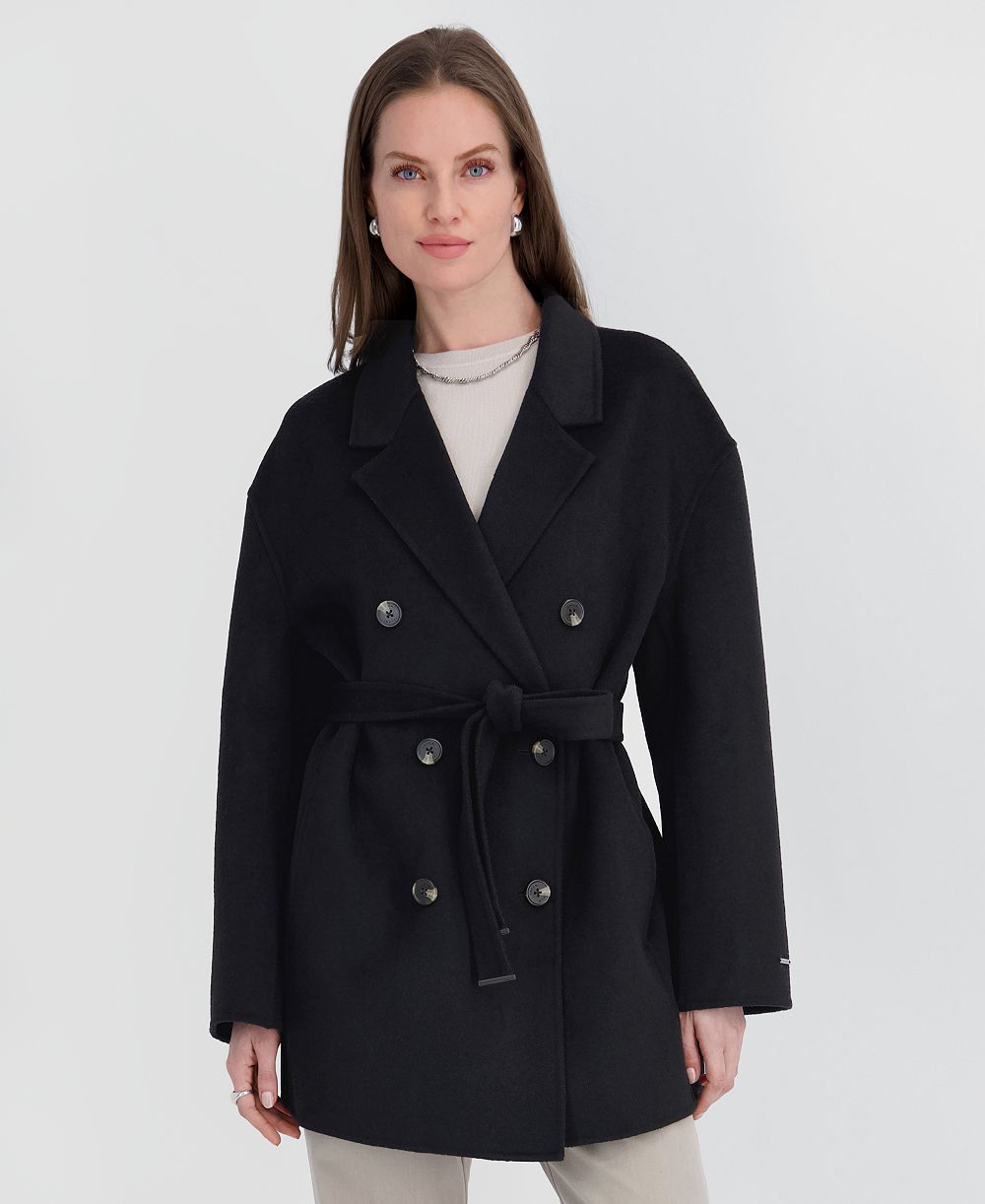 Tahari Women's Double-Faced Belted Coat