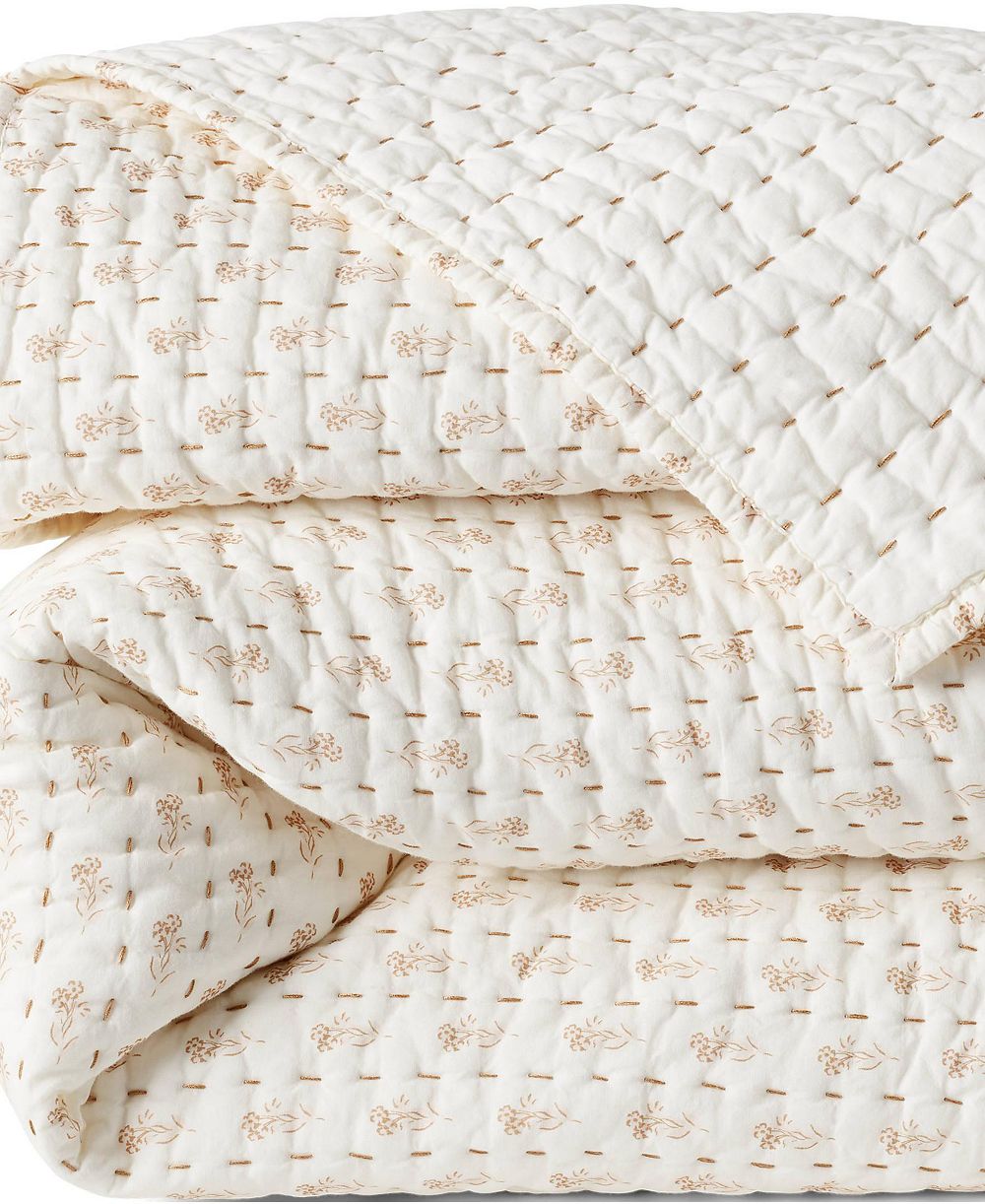 Lands' End Printed Seed Stitch Quilt