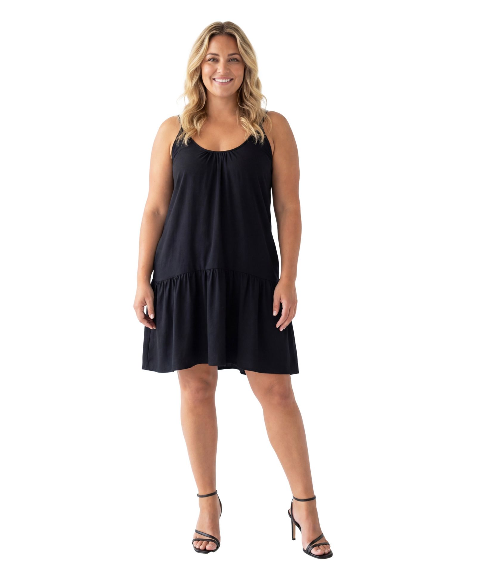 24seven Comfort Apparel мини-платье Plus Size Essential Curvy