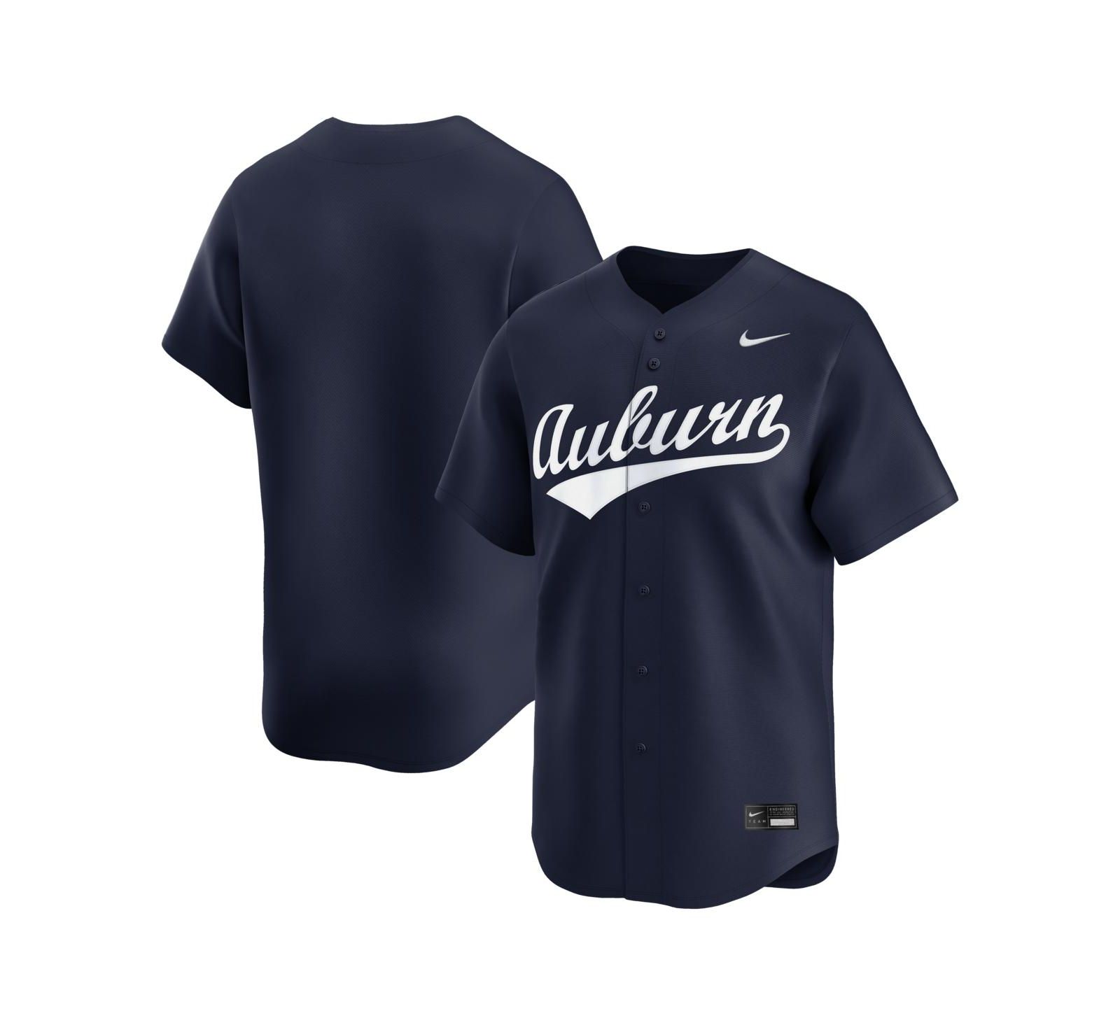 Мужская бейсбольная джерси Nike Auburn Tigers Alternate Limited темно-синего цвета