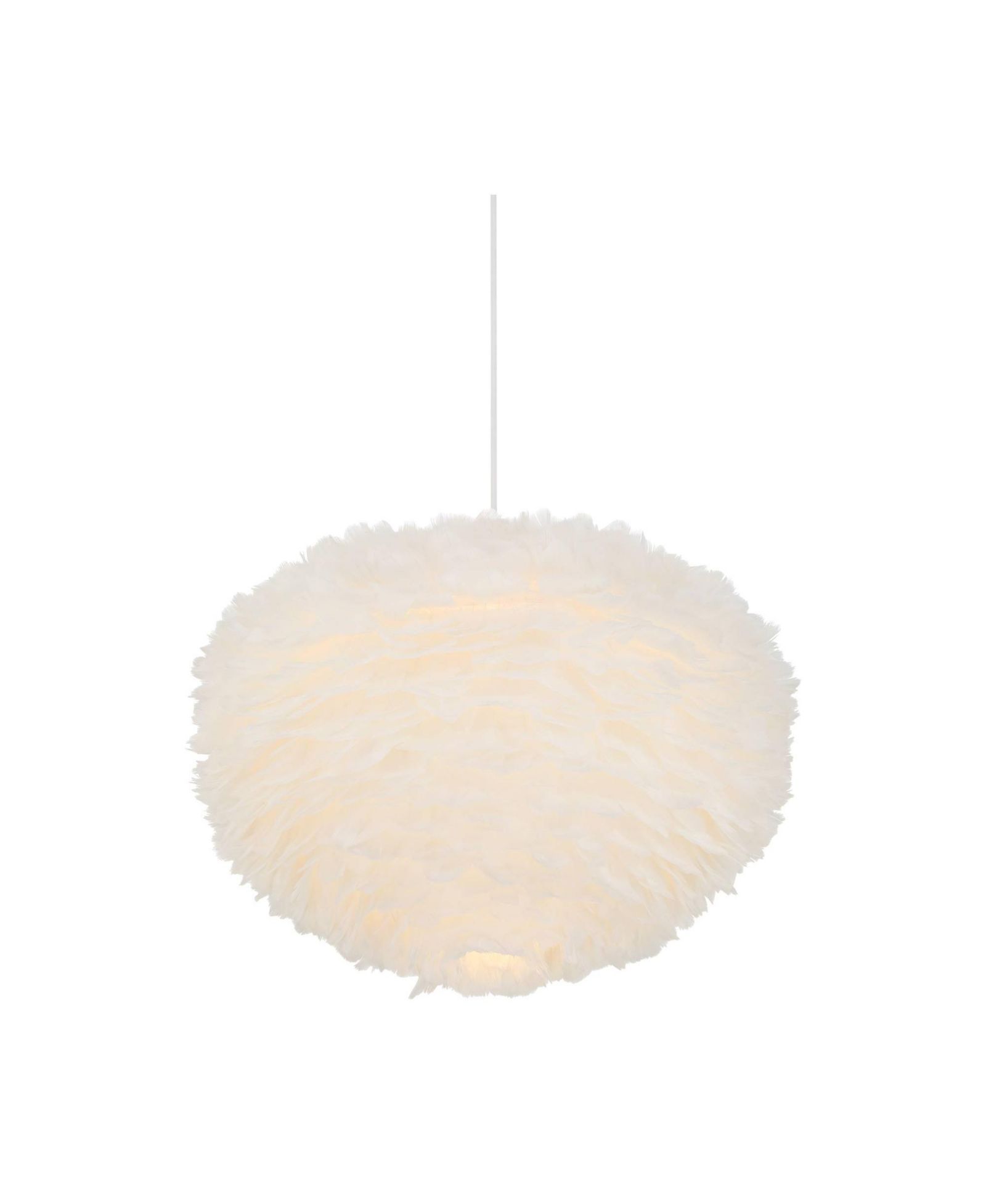 Possini Euro Design Possini Euro Branta 20 1/2"W White Goose Feather Modern Pendant Light
