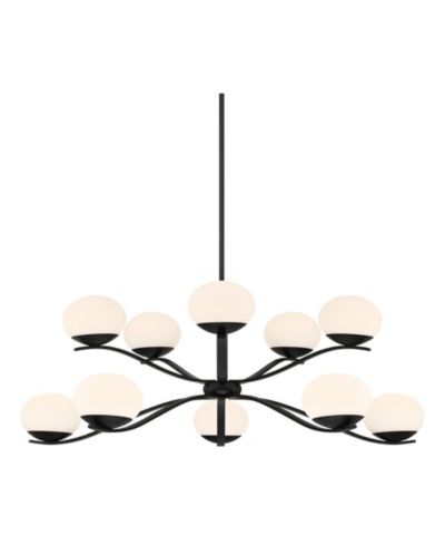 Люстра Possini Euro Design Corus Matte Chandelier 37 3/4" Wide Modern Tiered LED Glass 6-Light