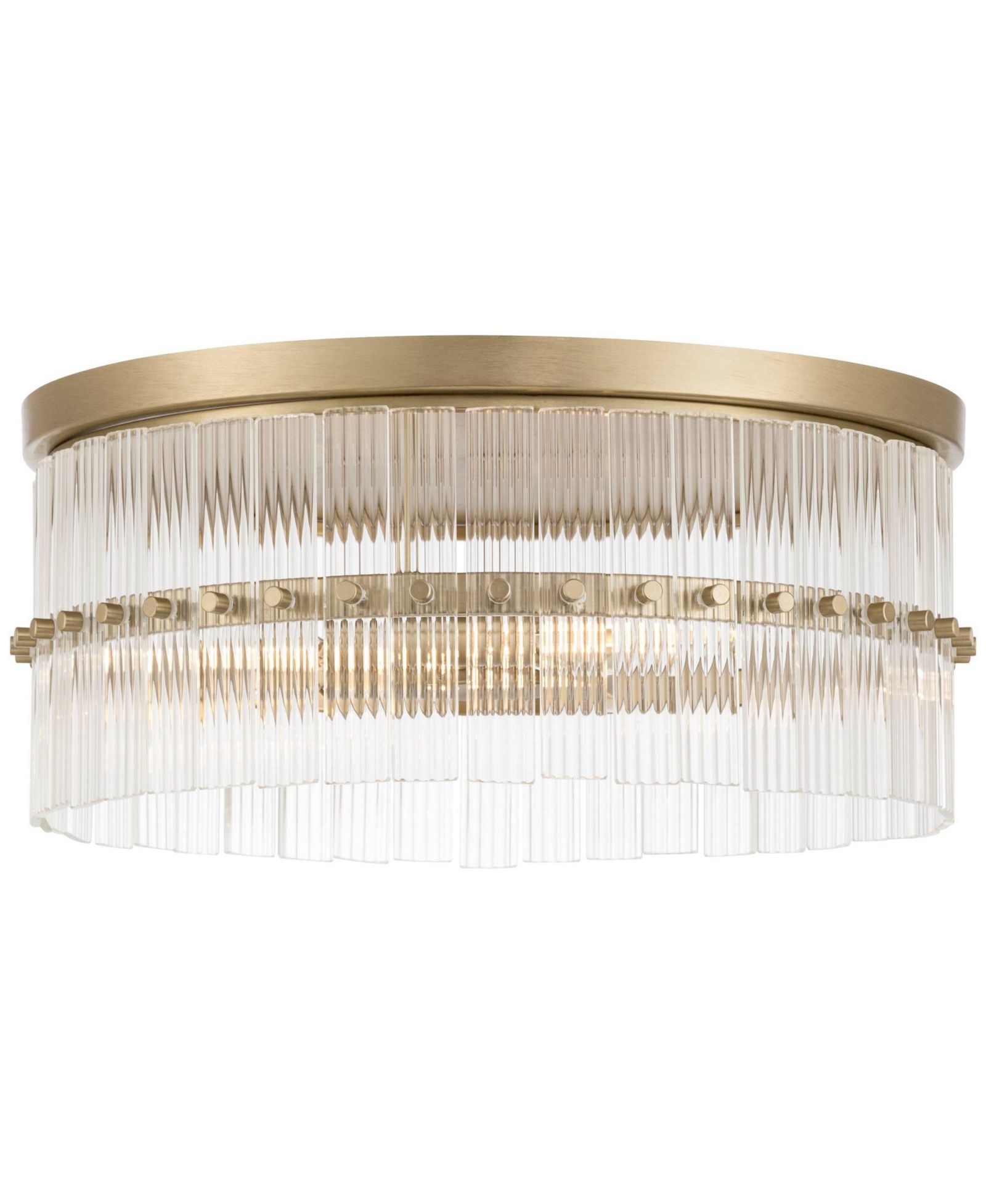 Possini Euro Design Possini Euro Emerson 15" Wide Matte Brass Glass 3-Light Ceiling Light