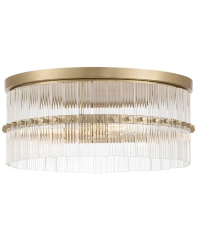 Потолочный светильник Possini Euro Design Emerson 15" Wide Matte Brass Glass 3-Light