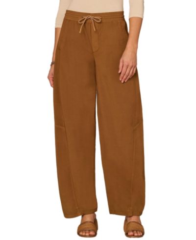 Democracy Petite Sky Rise Relaxed Straight-Leg Joggers Pants