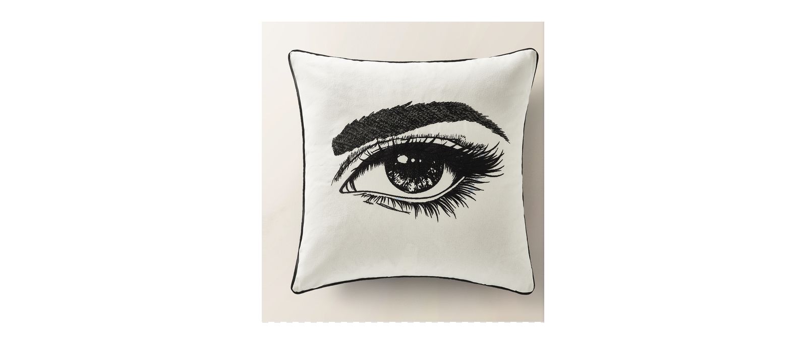 Z Gallerie Demure Embroidered Pillow