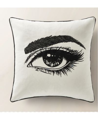Z Gallerie Demure Embroidered Pillow